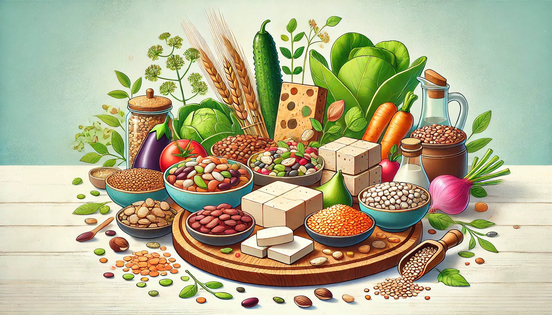 Protein untuk vegetarian Alt text